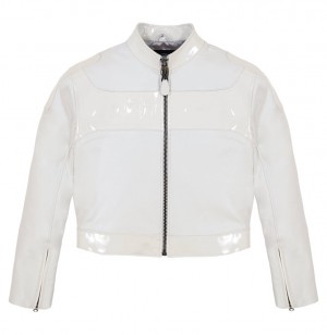 Avirex Cropped Patent Leather Moto Jacket Jacke Damen Mehrfarbig | 169574-NAD