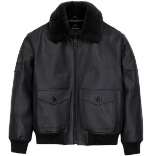 Avirex G-1 Bomber Jacket Jacken Herren Schwarz | 206358-SRY