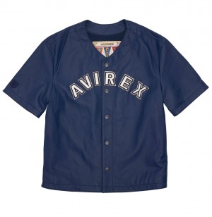 Avirex Game Day Nappa Leather Jersey Tees Herren Mehrfarbig | 971562-HZU
