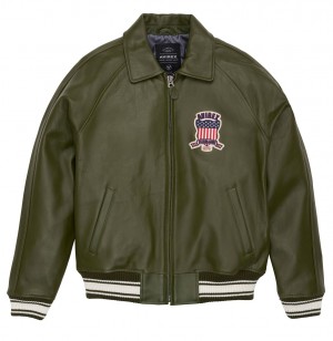 Avirex Icon Jacket Jacken Herren Olivgrün | 468251-KNZ