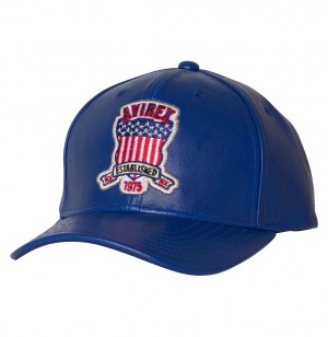 Avirex Icon Leather Hat Hüte Herren Blau | 215967-NWX