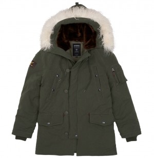 Avirex N-3b Snorkel Jacket Jackets & Coats Herren Grün | 654709-NIL