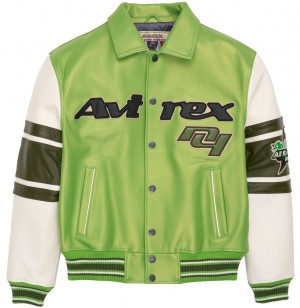 Avirex Stars And Stripe Jacket Leather Herren Mehrfarbig | 961284-JFE
