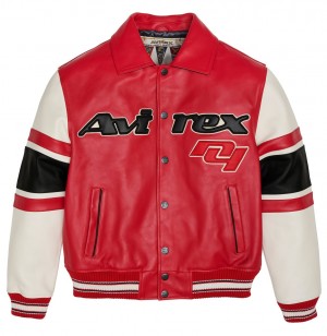 Avirex The Legend Jacket Jacken Herren Rot | 157304-KRN